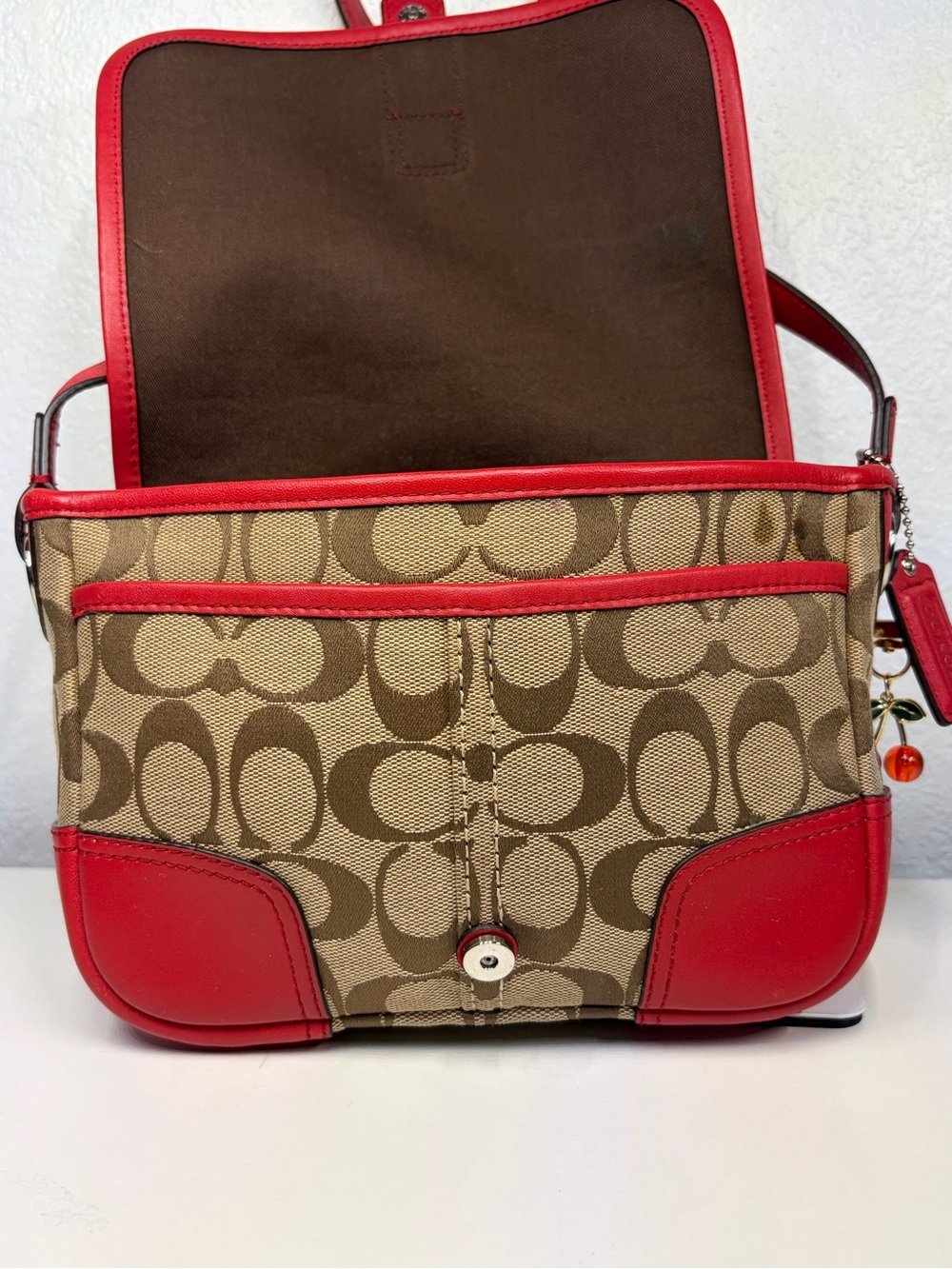 COACH HADLEY SIGNATURE FIELD CROSSBODY BAG #F30601 - Picture 8 of 12